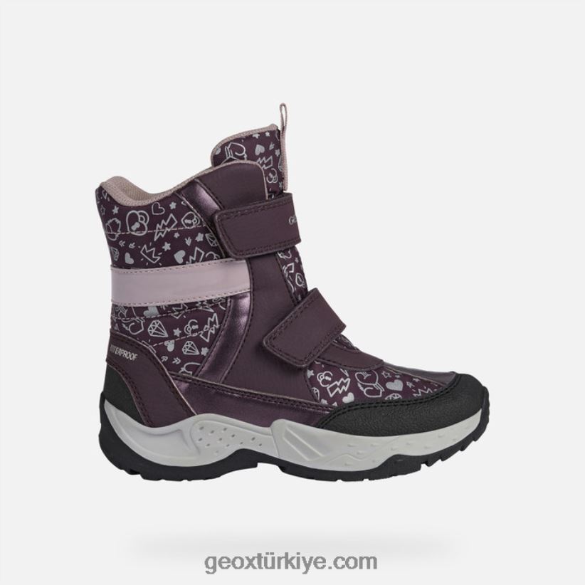 nöbetçi kız erik/koyu gül Geox B60TP61253