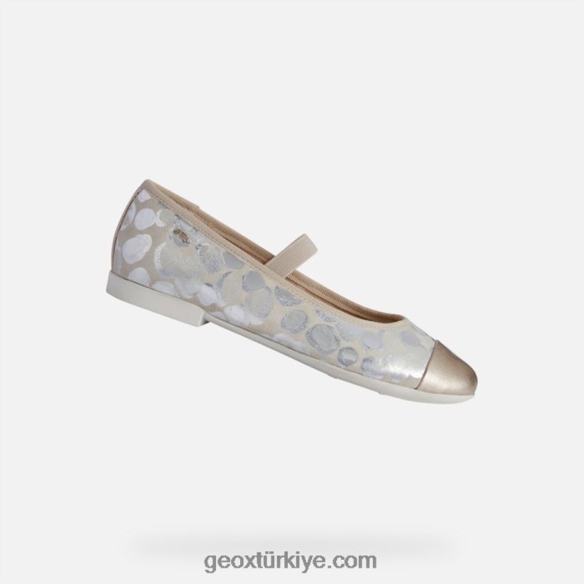 kat kız bej/platin Geox B60TP61196