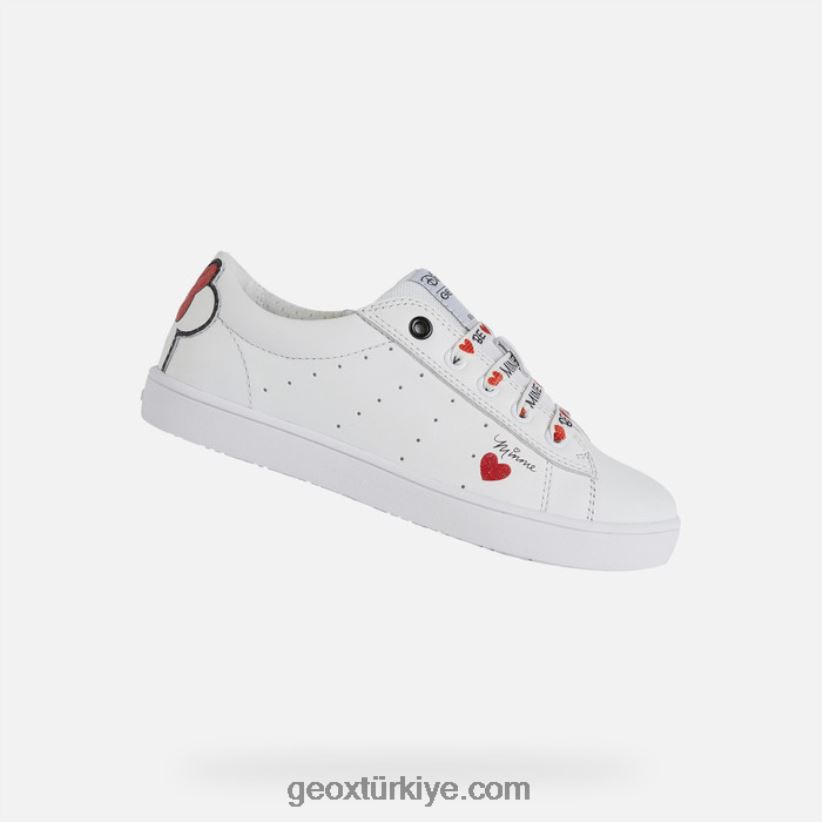 kathe kız Beyaz kırmızı Geox B60TP61233