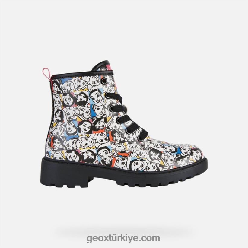 Casey kız beyaz/çok renkli Geox B60TP61201