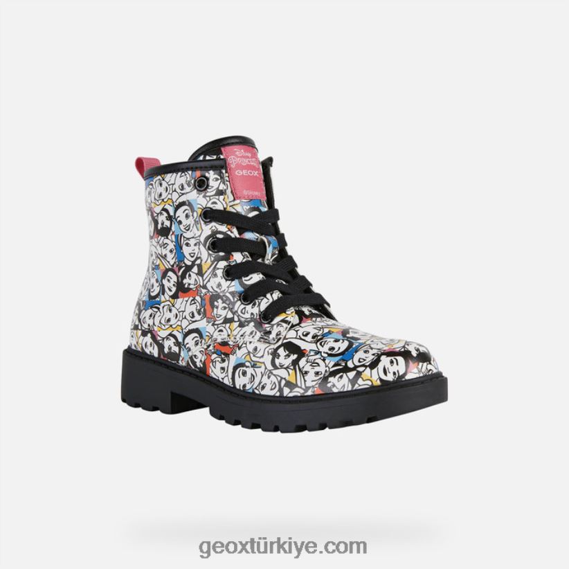 Casey kız beyaz/çok renkli Geox B60TP61201