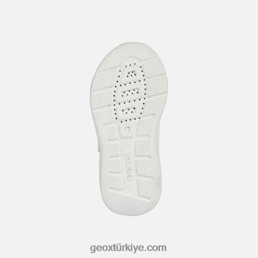 hızlı koşan kız beyaz/fuşya Geox B60TP61898