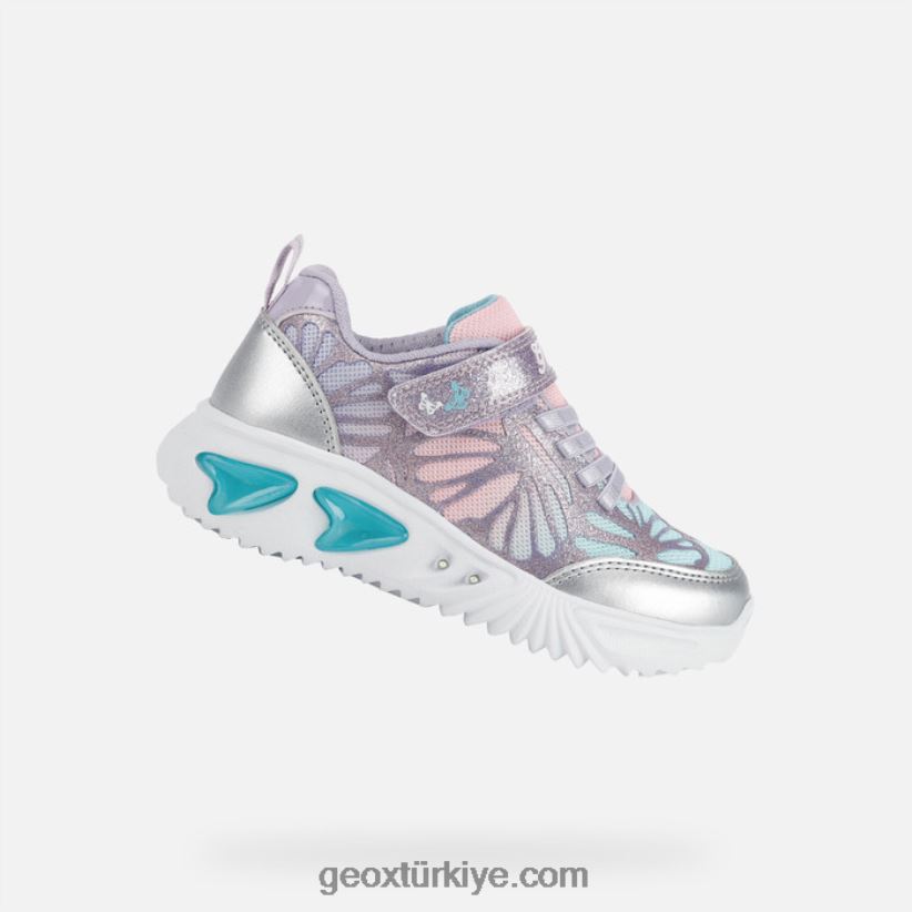 yardımcı kız gümüş/leylak Geox B60TP61175