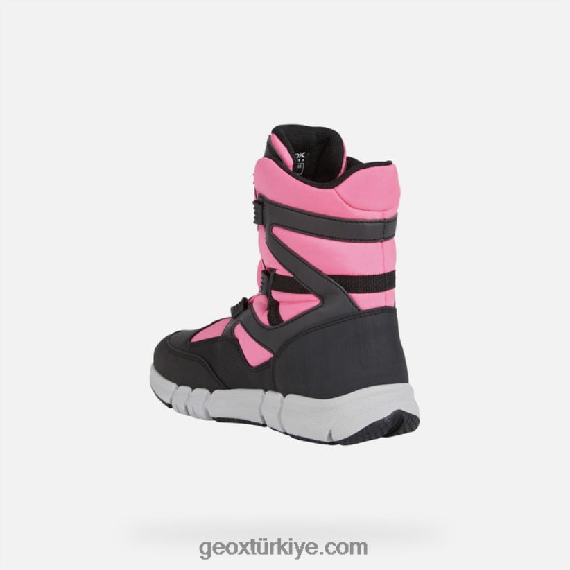 esnek abx kız siyah/flüo fuşya Geox B60TP61179