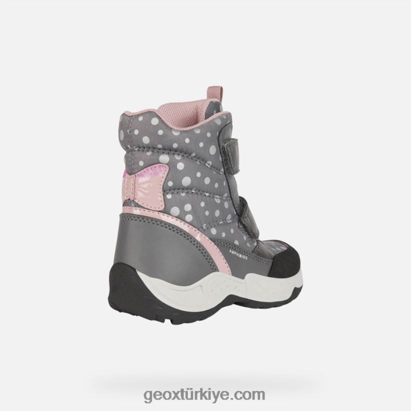 nöbetçi abx kız koyu gri/gül Geox B60TP61111