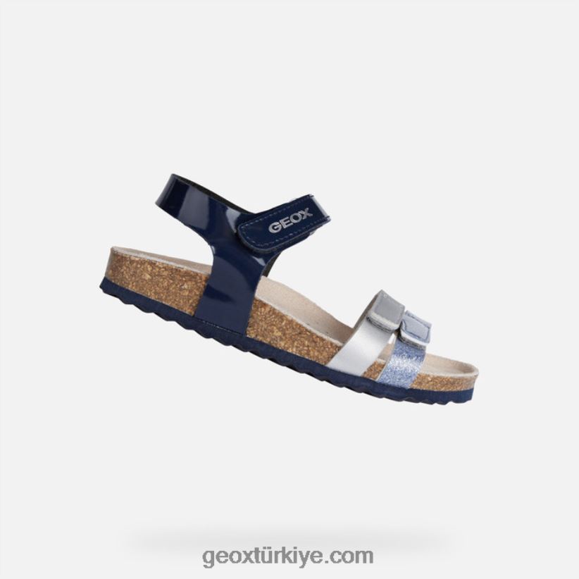 adriel kız lacivert/gümüş Geox B60TP61122
