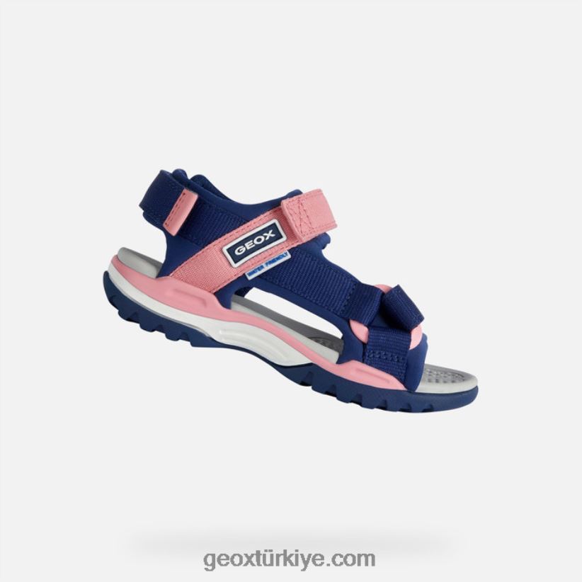 borealis kız lacivert/açık mercan Geox B60TP61885