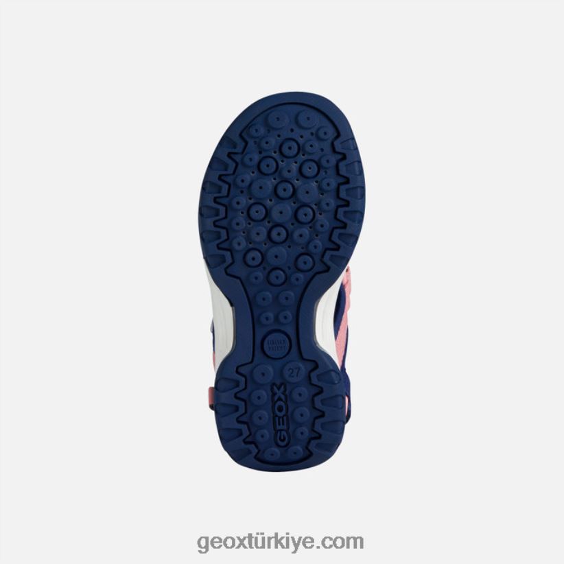 borealis kız lacivert/açık mercan Geox B60TP61885