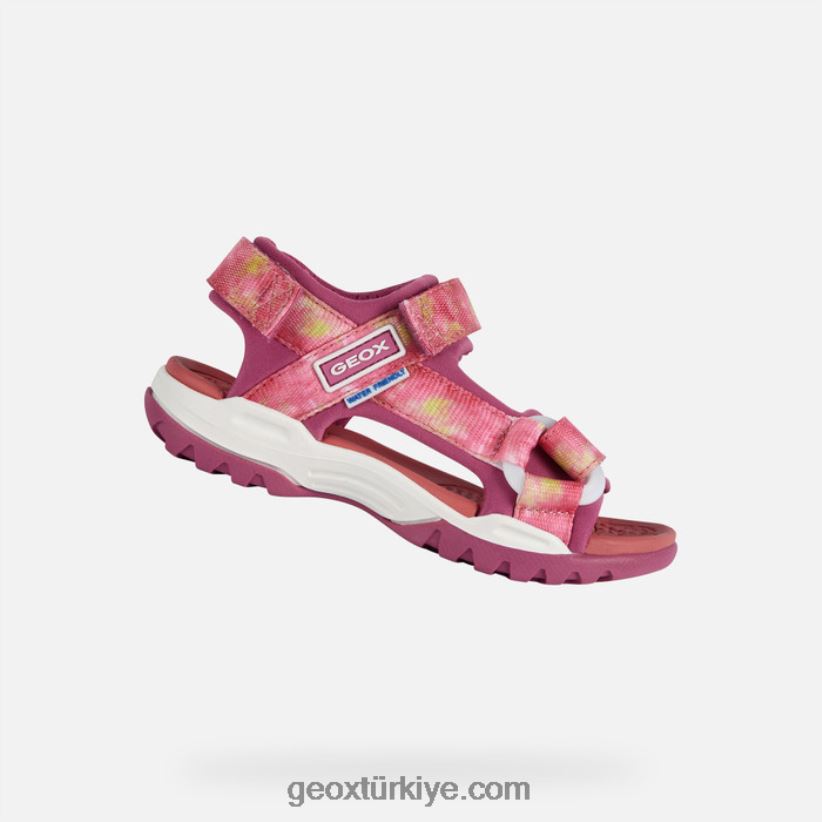 borealis kız siklamen/açık mercan Geox B60TP61080