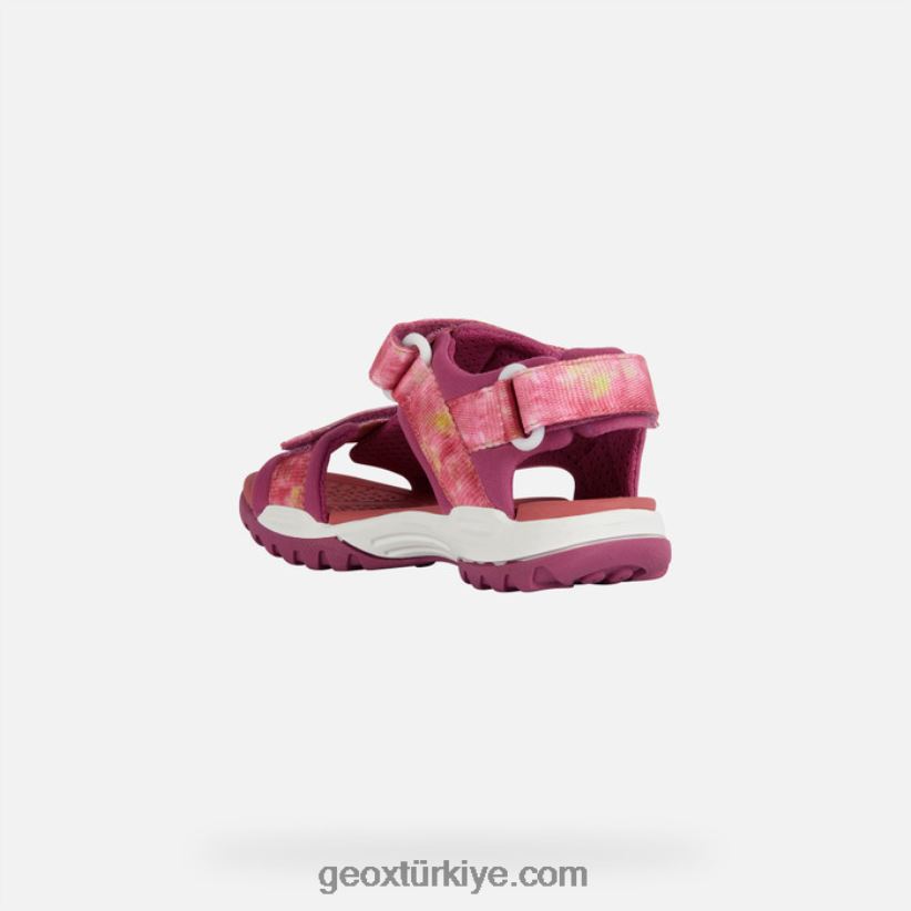 borealis kız siklamen/açık mercan Geox B60TP61080
