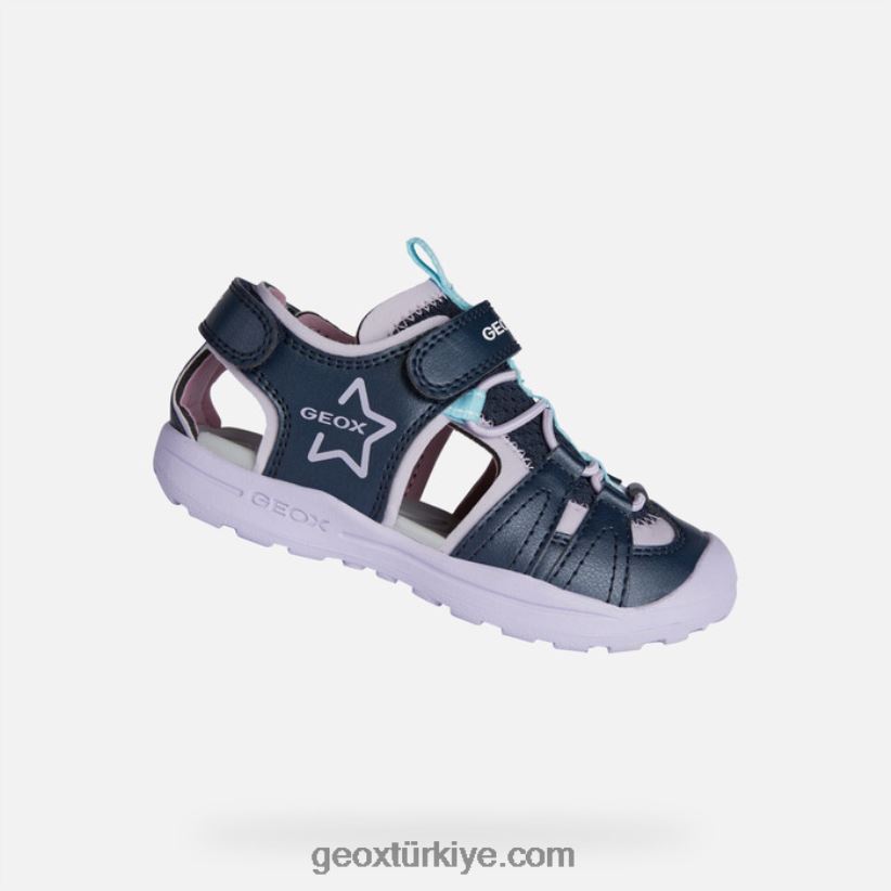 kibirli kız lacivert/orkide Geox B60TP61069
