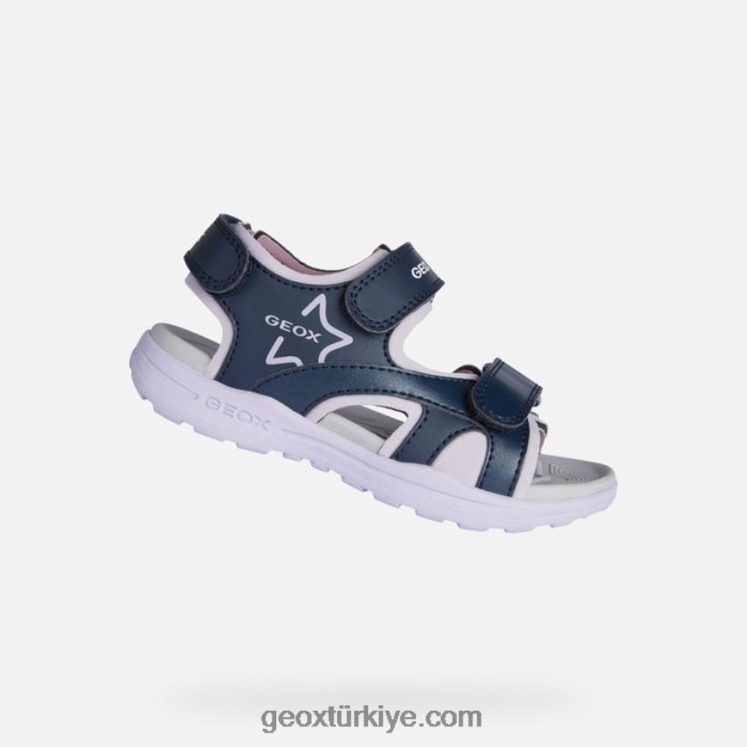 kibirli kız lacivert/orkide Geox B60TP61141