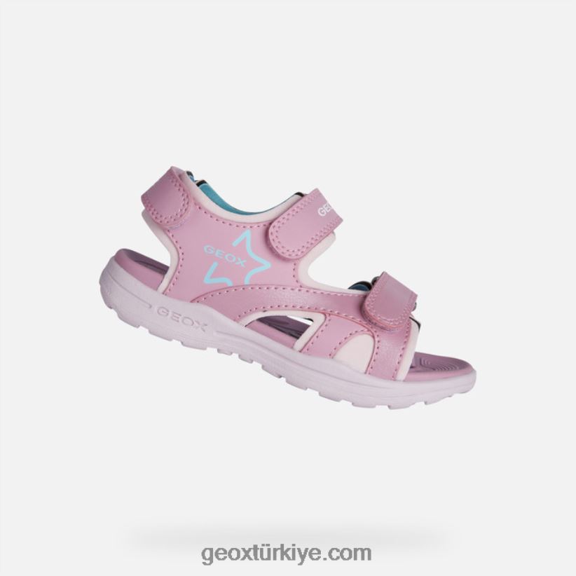 kibirli kız pembe/su Geox B60TP61142