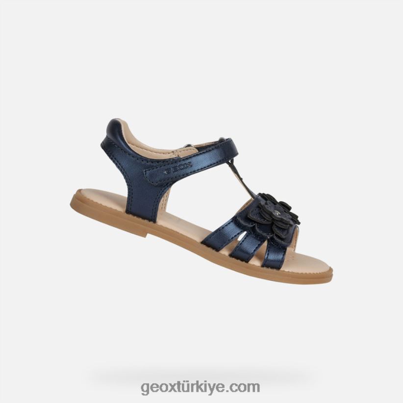 sandal karly kız Donanma Geox B60TP61152