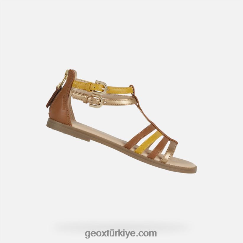 sandal karly kız karamel Geox B60TP61237