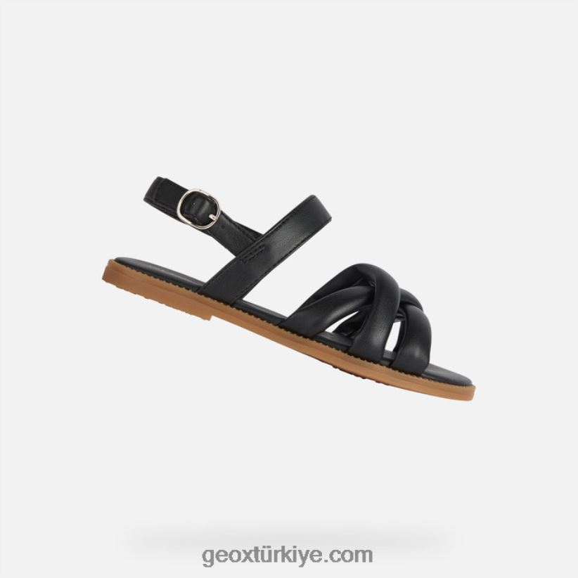 sandal karly kız siyah Geox B60TP61107