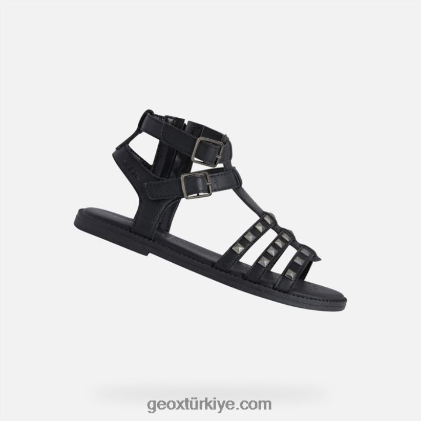 sandal karly kız siyah Geox B60TP61109