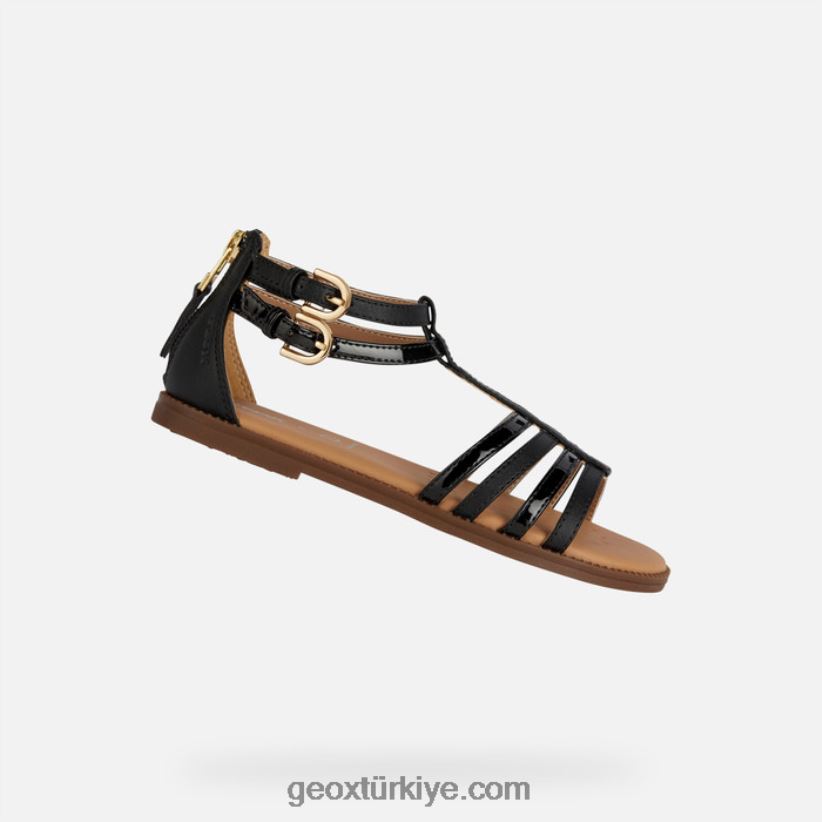 sandal karly kız siyah Geox B60TP61873