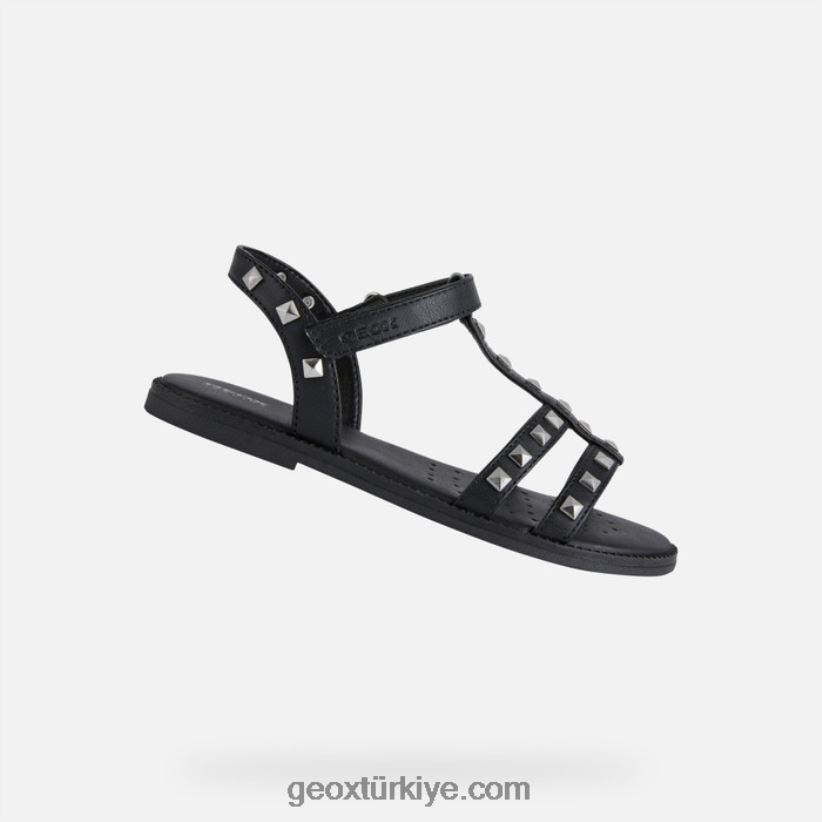 sandal karly kız siyah Geox B60TP61903