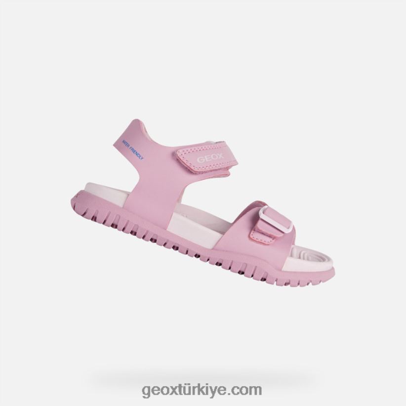 sandalet fusbetto genç koyu pembe/açık leylak Geox B60TP6991