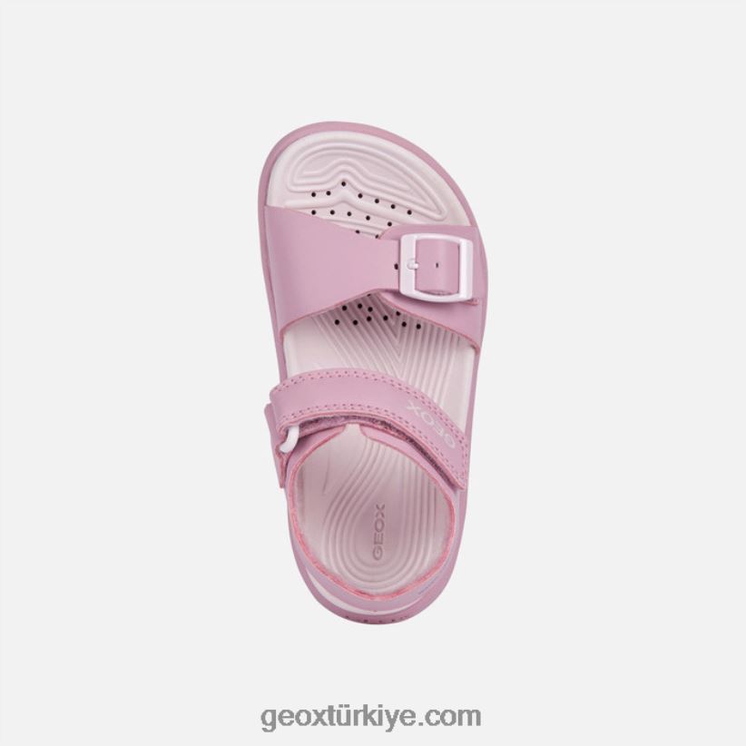 sandalet fusbetto genç koyu pembe/açık leylak Geox B60TP6991