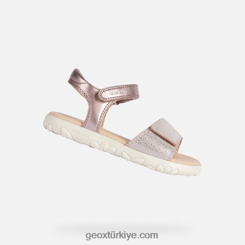 sandalet haiti kızı açık gül Geox B60TP61058
