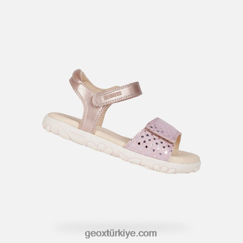 sandalet haiti kızı antik gül Geox B60TP61059