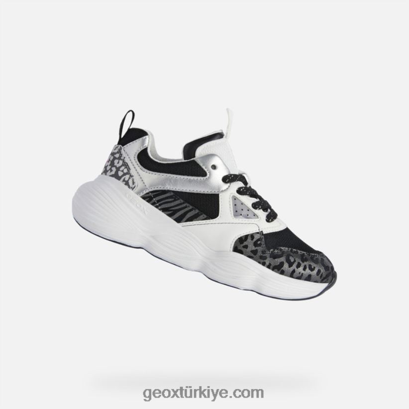 bubblex kız siyah beyaz Geox B60TP61244