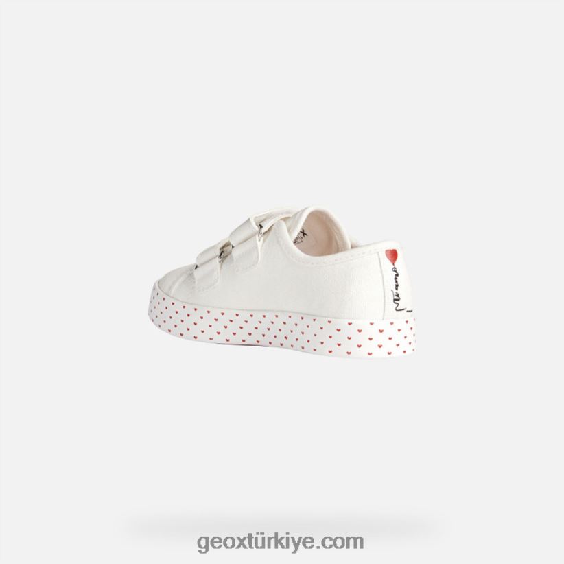 ciak kız Beyaz kırmızı Geox B60TP61914