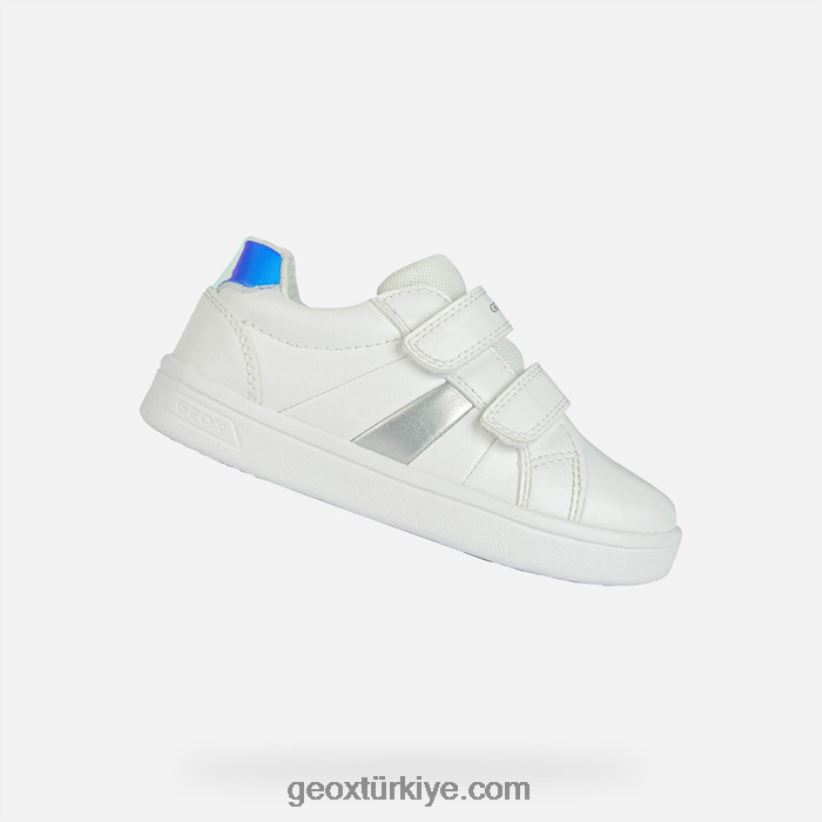 djrock kızı Beyaz gümüş Geox B60TP61882