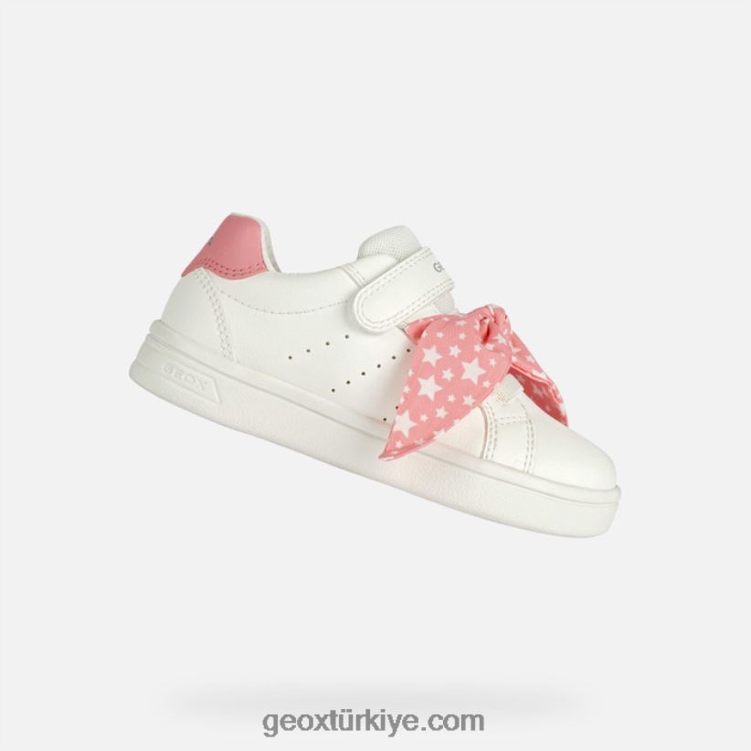 djrock kızı beyaz/açık mercan Geox B60TP61890