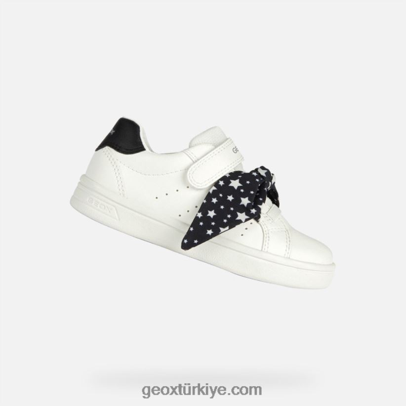 djrock kızı siyah beyaz Geox B60TP61889