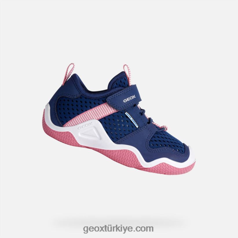 genç kuş avcısı lacivert/fuşya Geox B60TP61891