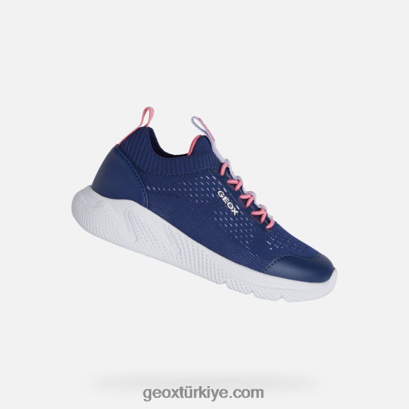 genç sprintye lacivert/fuşya Geox B60TP61056