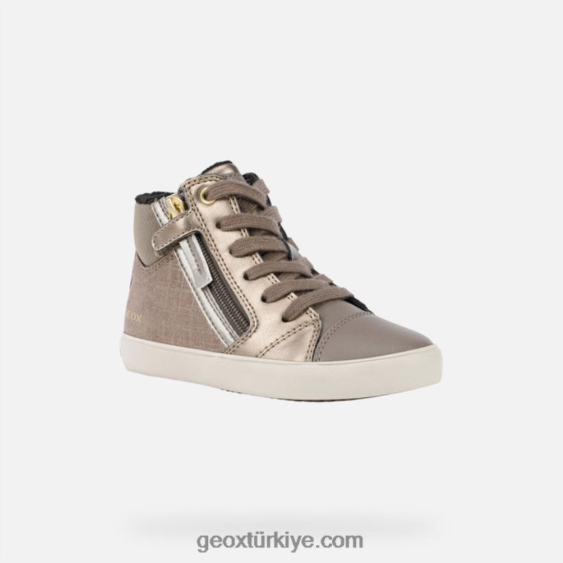 gisli kız duman grisi/altın Geox B60TP61127