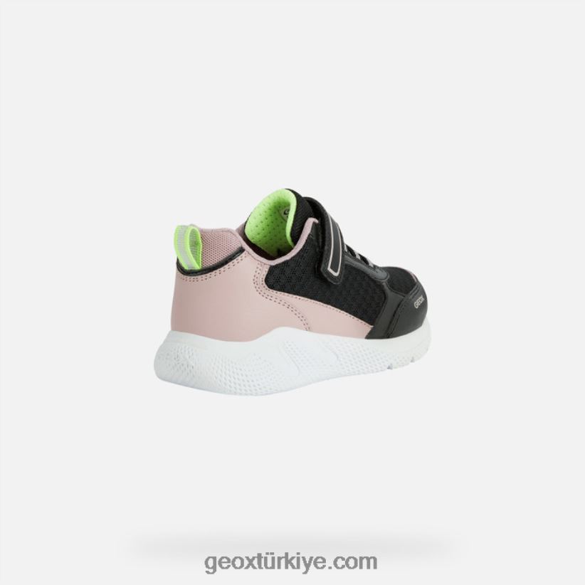 hızlı koşan kız Siyah gül Geox B60TP61121