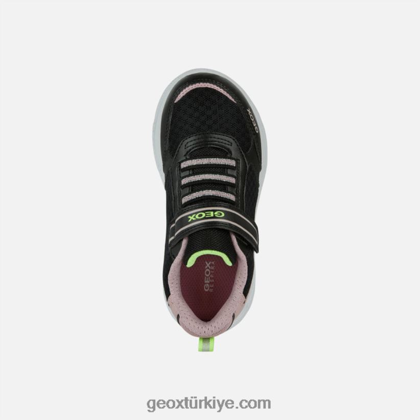 hızlı koşan kız Siyah gül Geox B60TP61121