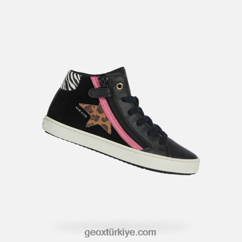 kalispera kız siyah/fuşya Geox B60TP61228