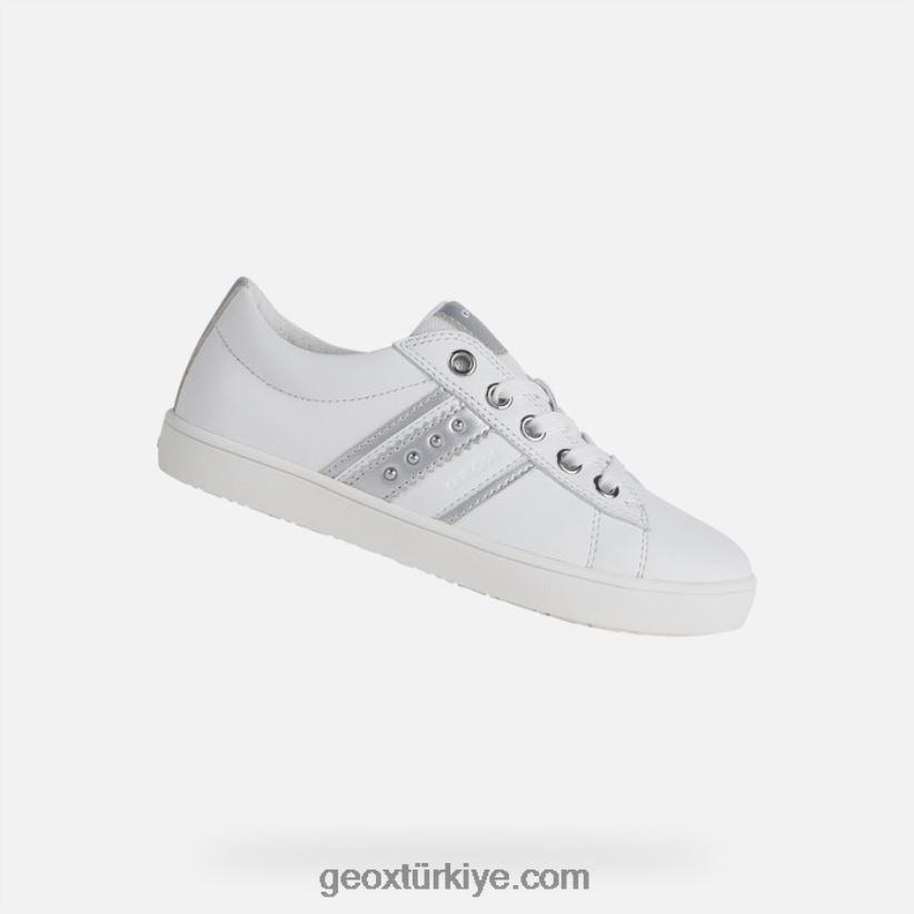 kathe kız Beyaz gümüş Geox B60TP61861