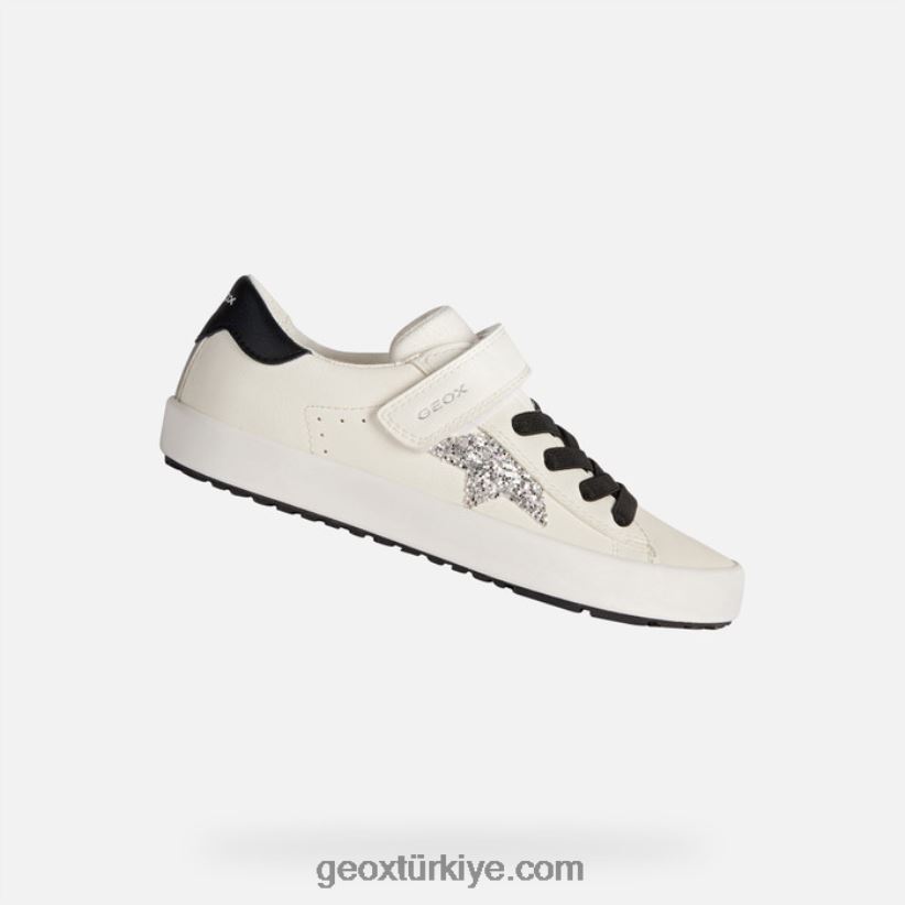 kilvi kız siyah beyaz Geox B60TP61862