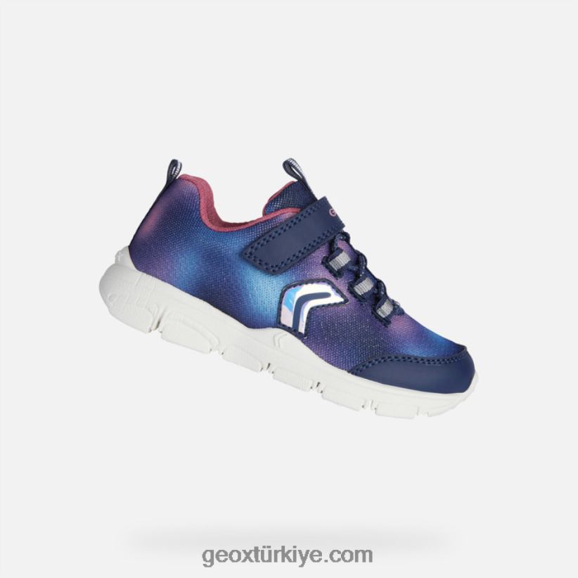 yeni tork kız lacivert/fuşya Geox B60TP61001