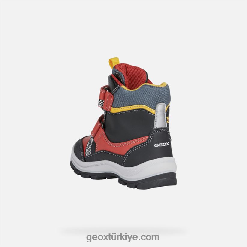 flafil abx yürümeye başlayan çocuk kırmızı siyah Geox B60TP61444