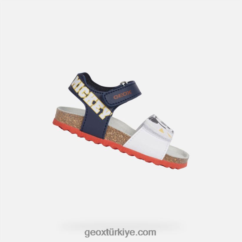 sandalet tebeşir bebek lacivert/beyaz Geox B60TP61644